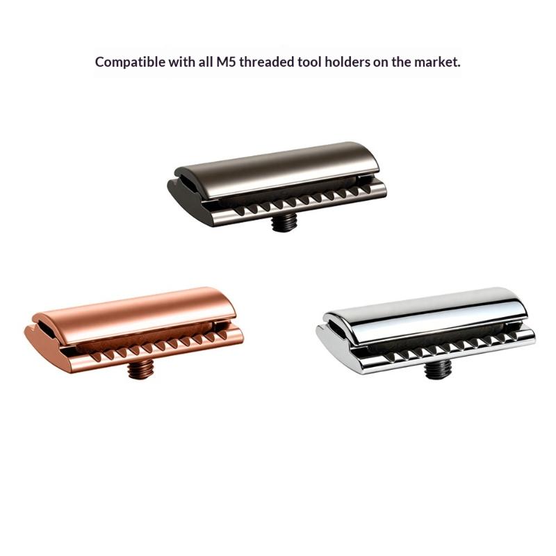 Safety Razor Handle - マットブラックのシングルブレード手動安全カミソリ、レザーケース付き、家庭旅行用、男性のウェットシェービング用