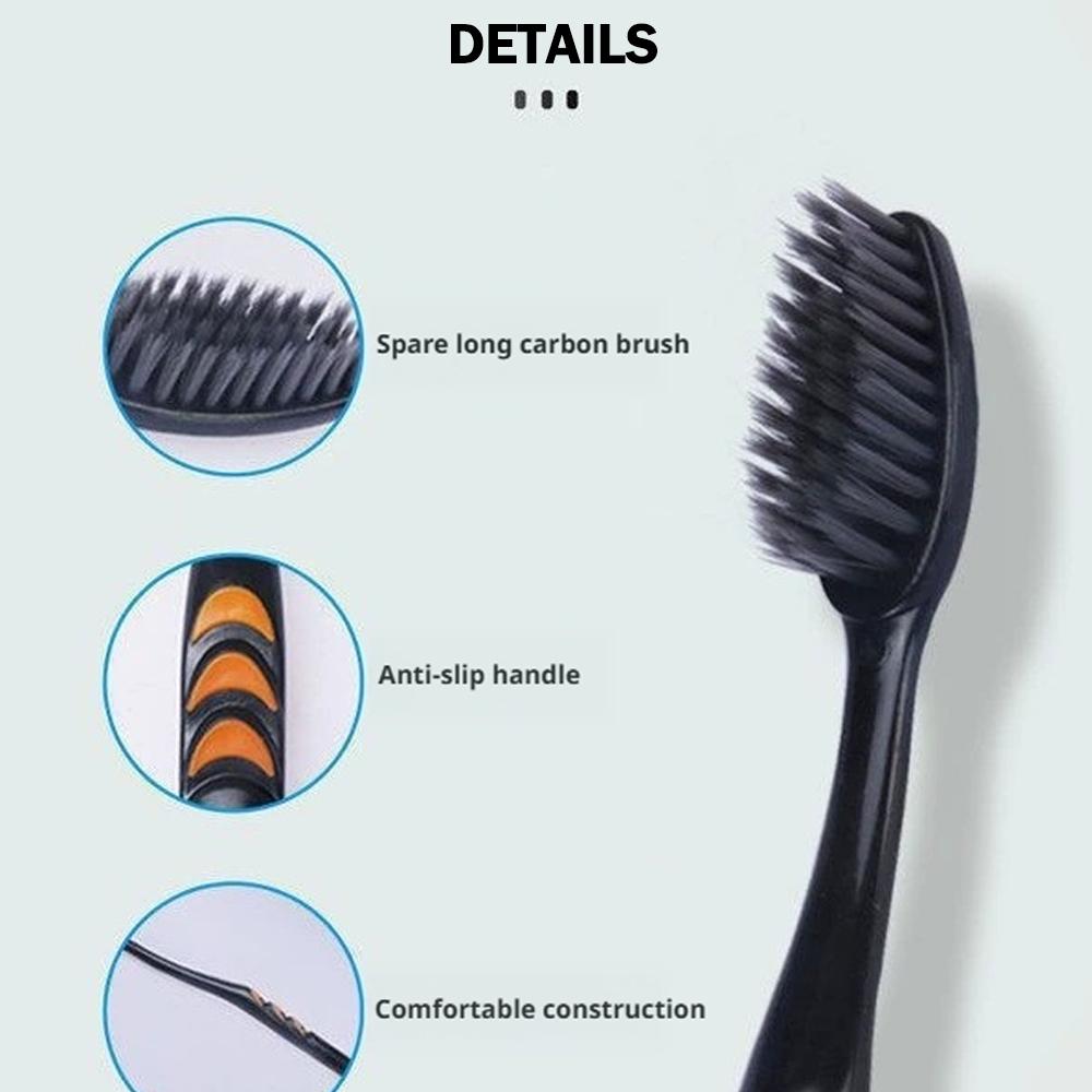 10本セット、家族用、竹炭歯ブラシ、柔らかい毛、旅行用、ラン - Bamboo Toothbrush のレビューと価格