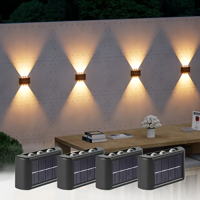 LEDソーラーライト 屋外防水 ソーラーウォールランプ 上下 - Solar Garden Light のレビューと価格