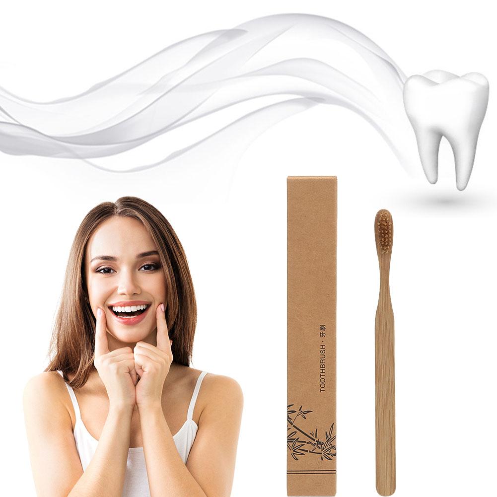 1～100本入り、生分解性で環境に優しい天然竹炭歯ブラシ、柔 - Bamboo Toothbrush のレビューと価格