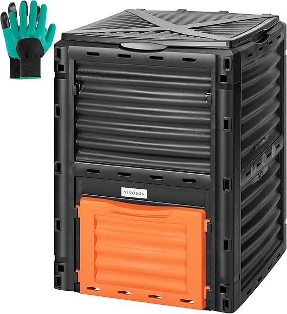 大容量で組み立てが簡単なガロン屋外堆肥化容器で、有機廃棄物の - Compost Bin のレビューと価格