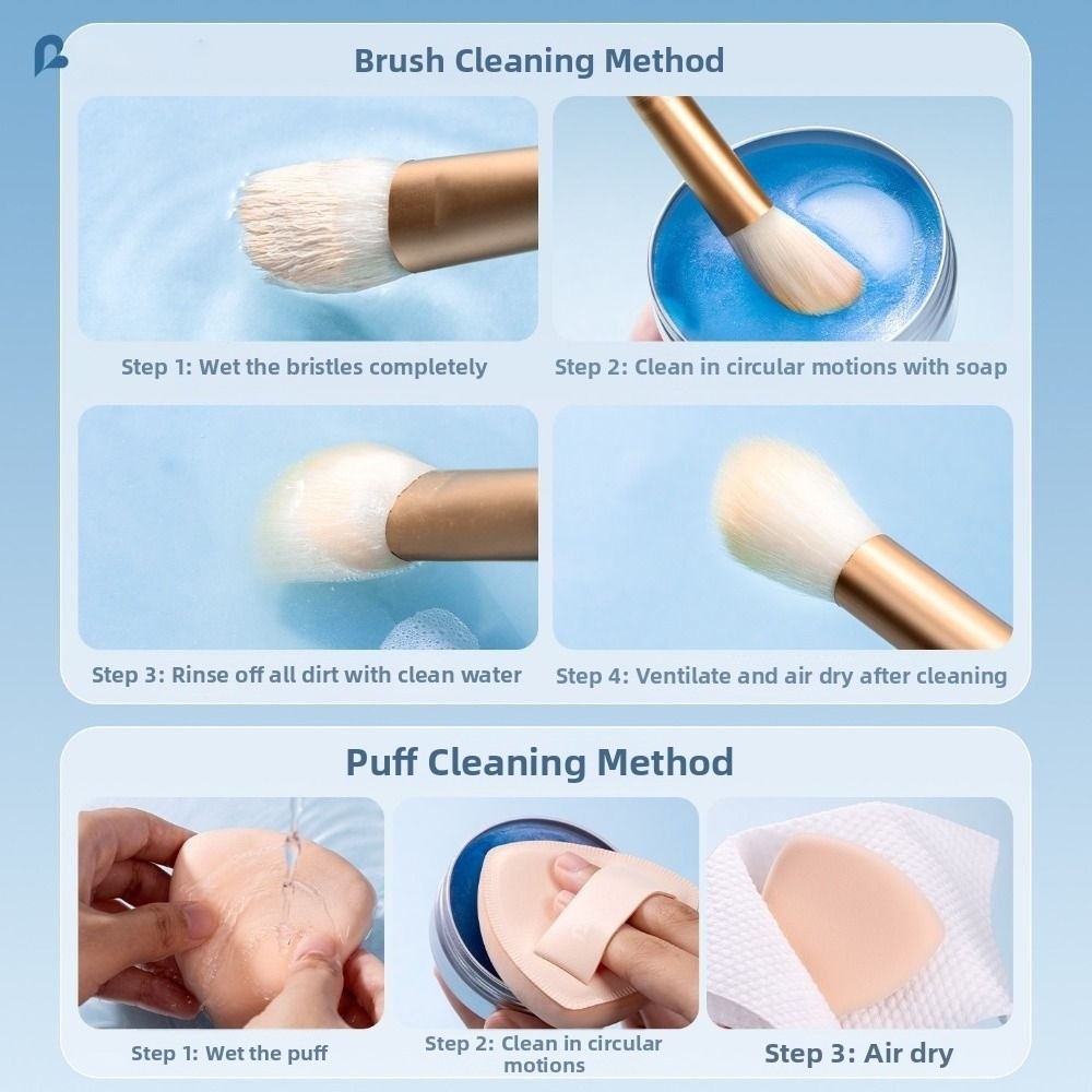 シリコンマット付きのメイクブラシクリーナー。石鹸で徹底的に洗 - Eco Sponge のレビューと価格