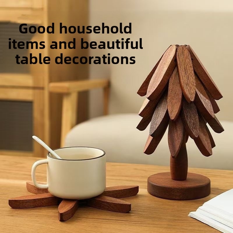 創造的な竹製トリベット、折りたたみ式木製耐熱コースター、熱い - Bamboo Cutlery のレビューと価格