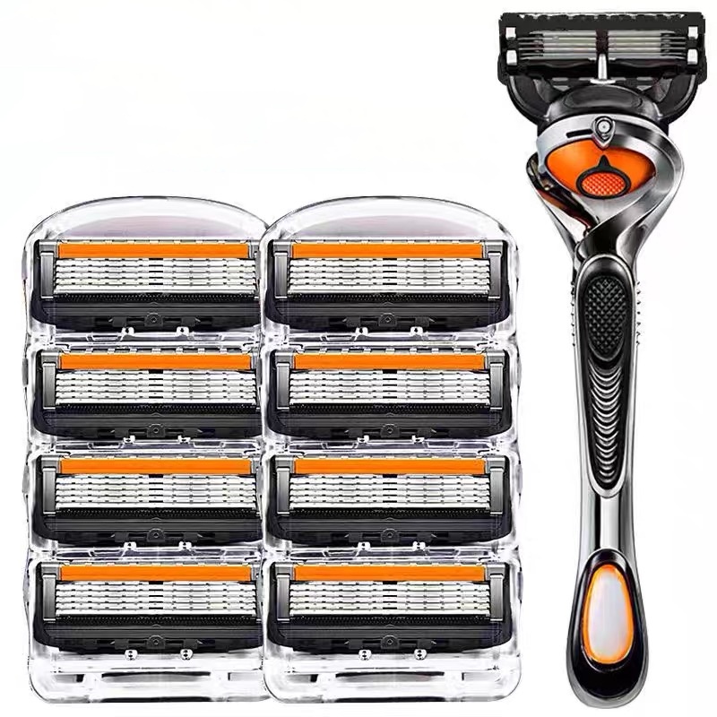 5層交換式安全刃、男性用手動カミソリ、ステンレス鋼刃、毎日の - Safety Razor Handle のレビューと価格