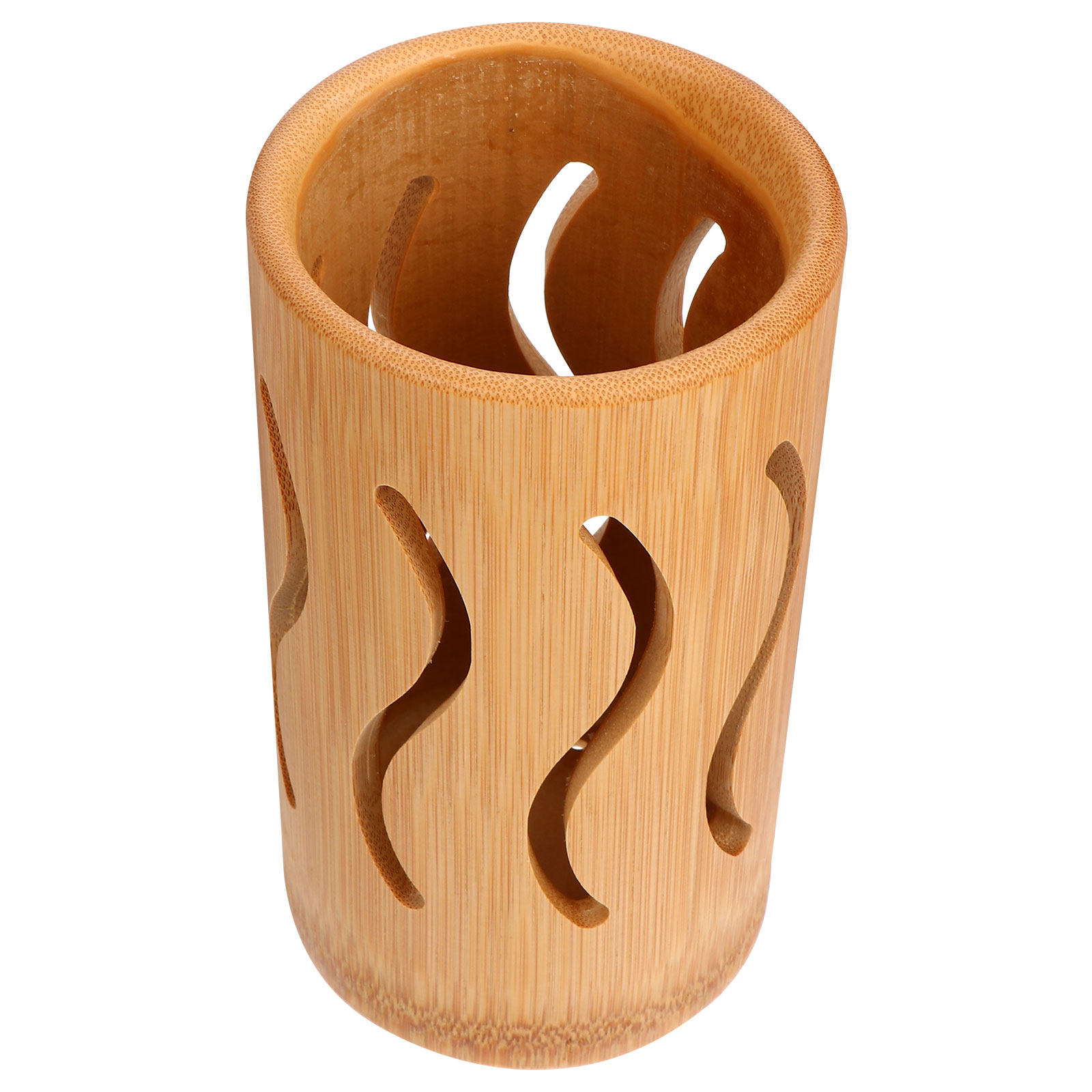 竹製の食器立て。大容量で、カトラリー、ナイフ、フォーク、スプ - Bamboo Cutlery のレビューと価格