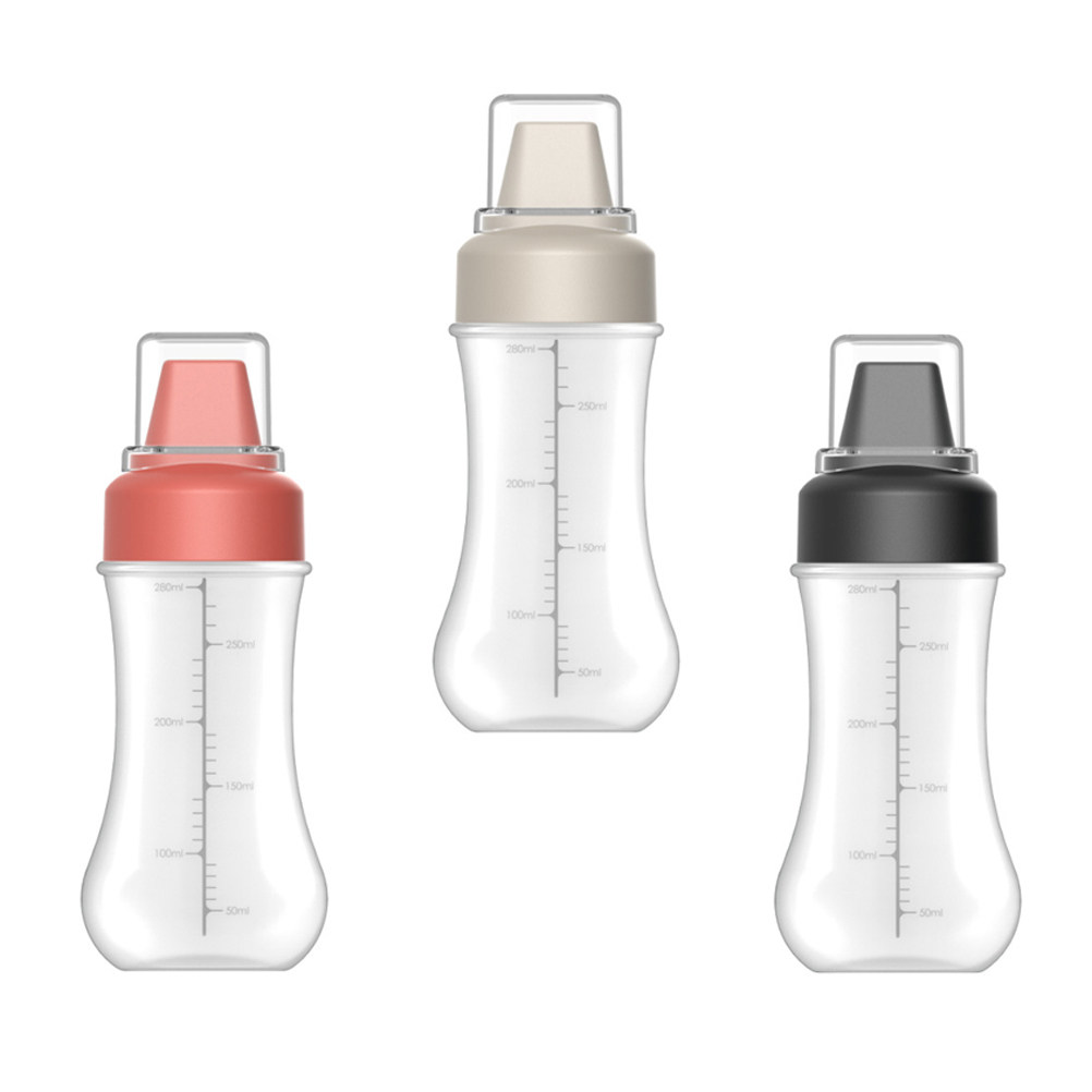 透明な5穴式の絞り出しボトル3本セット。ケチャップ、マスター - Reusable Bottle のレビューと価格