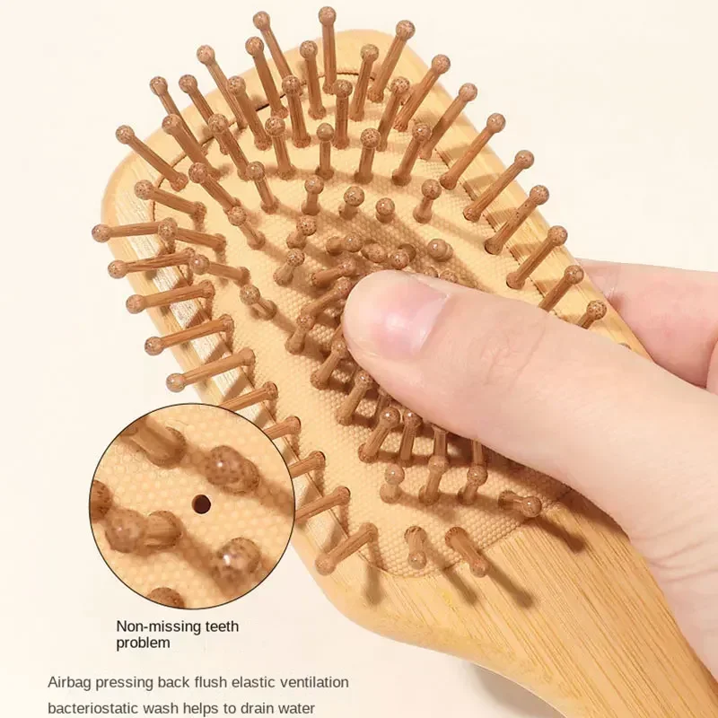 プレミアム木製竹製頭皮マッサージコームヘアブラシ、育毛促進木 - Bamboo Toothbrush のレビューと価格